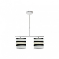 Distribuidor - Lâmpadas Diversas | Lâmpadas Modernas | LAMPARA KARLA 2XE14 BLANCA/BEIS REGX43X14 CM Ref: 171252001